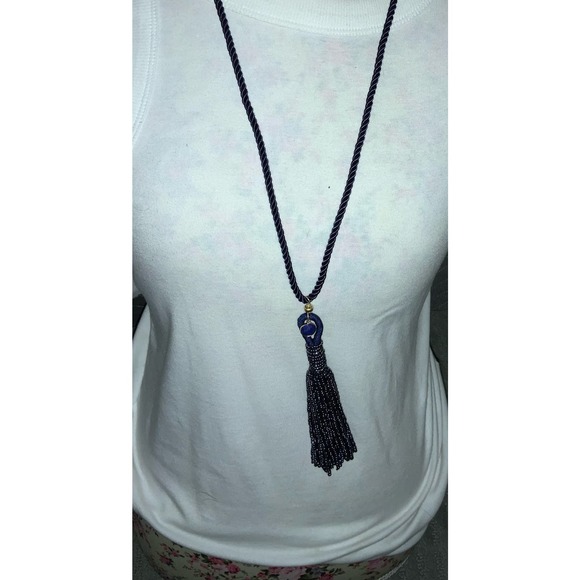 Tommy Bahama Beachy Beads Tassel Navy Blue NWT. - Picture 2 of 4